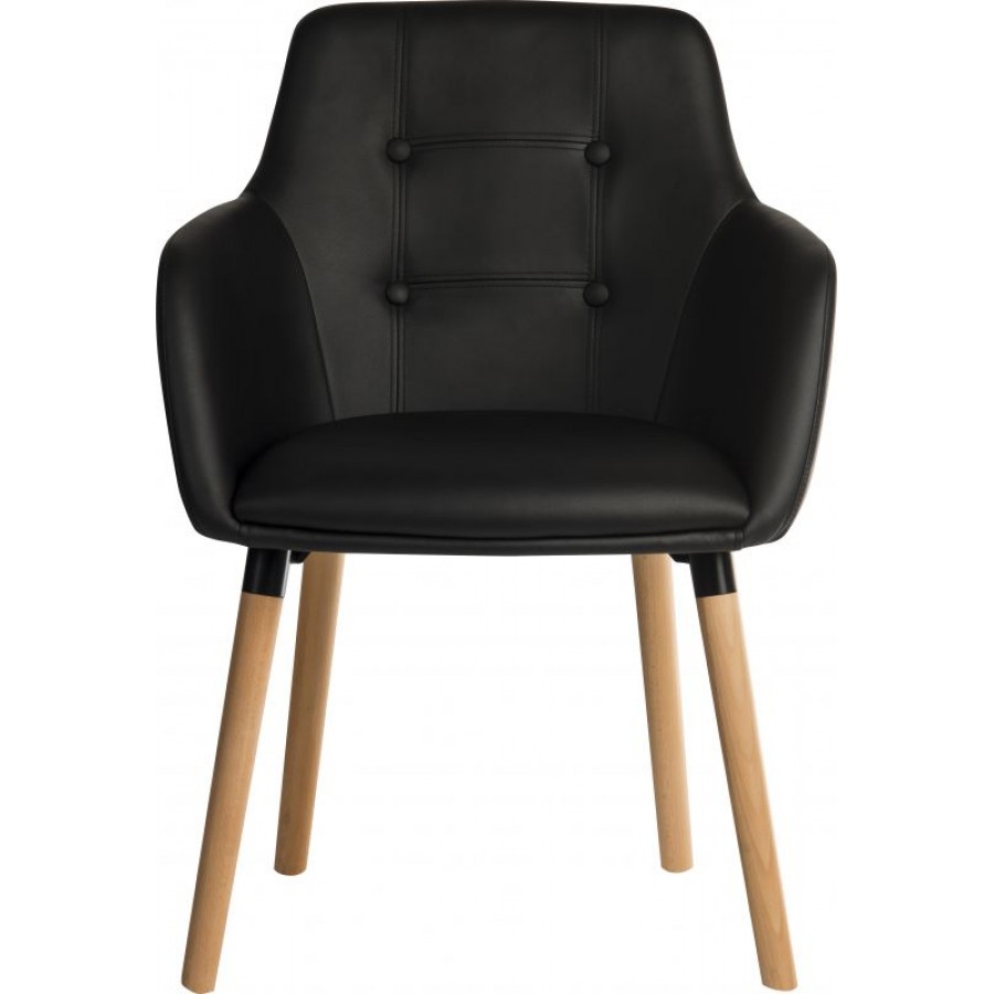 Lexdan Wipe Clean Vinyl Visitor Waiting Room Chair